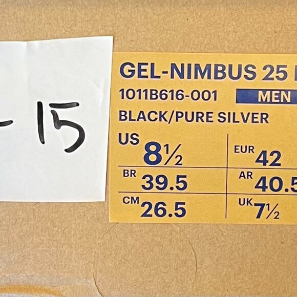 ASICS Gel Nimbus 25 Platinum (NEW) US Mens 8.5 - Picture 7 of 7